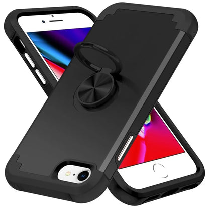 For iPhone 7  /  8  /  SE (2020)  /  (2022) Back Cover with Kickstand PC+TPU Phone Protector Case