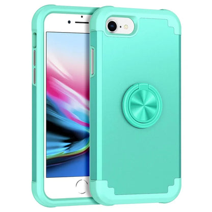 For iPhone 7  /  8  /  SE (2020)  /  (2022) Back Cover with Kickstand PC+TPU Phone Protector Case