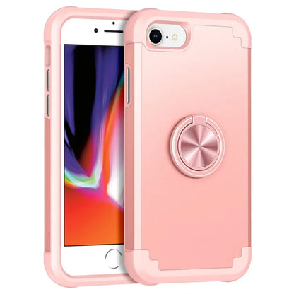 For iPhone 7  /  8  /  SE (2020)  /  (2022) Back Cover with Kickstand PC+TPU Phone Protector Case