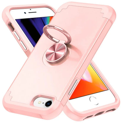 For iPhone 7  /  8  /  SE (2020)  /  (2022) Back Cover with Kickstand PC+TPU Phone Protector Case