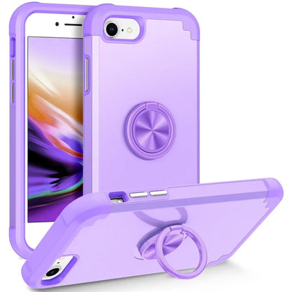 For iPhone 7  /  8  /  SE (2020)  /  (2022) Back Cover with Kickstand PC+TPU Phone Protector Case