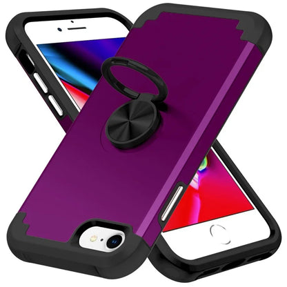 For iPhone 7  /  8  /  SE (2020)  /  (2022) Back Cover with Kickstand PC+TPU Phone Protector Case