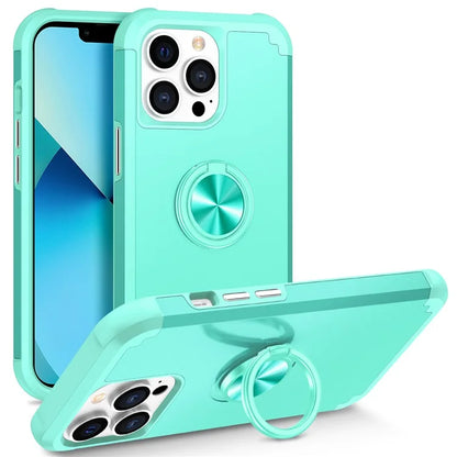 For iPhone 13 Pro Kickstand Case Anti-shock PC+TPU Phone Back Cover Protector