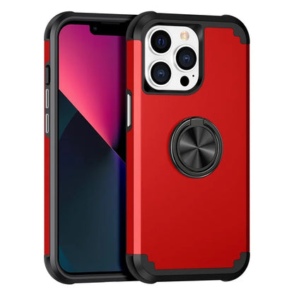 For iPhone 13 Pro Kickstand Case Anti-shock PC+TPU Phone Back Cover Protector