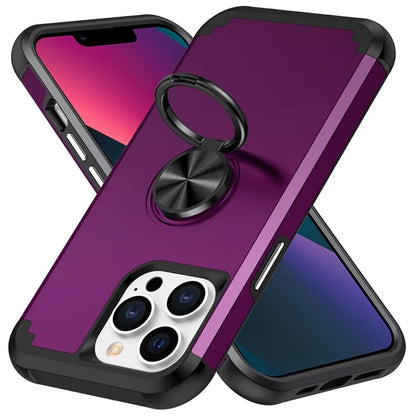 For iPhone 13 Pro Kickstand Case Anti-shock PC+TPU Phone Back Cover Protector