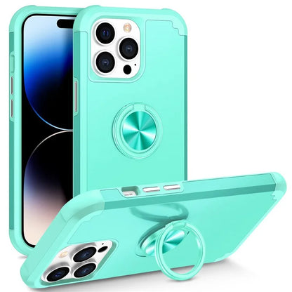 For iPhone 14 Pro Max Cell Phone Case PC+TPU Scratch-proof Back Shell with Kickstand