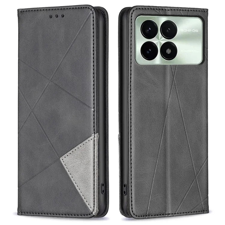 For Xiaomi Redmi K70E 5G / Poco X6 Pro 5G Case with Card Holder PU Leather Stand Cover Protector