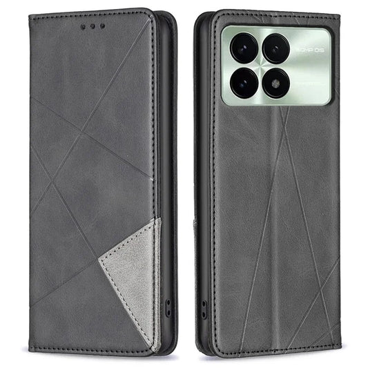 For Xiaomi Redmi K70E 5G / Poco X6 Pro 5G Case with Card Holder PU Leather Stand Cover Protector