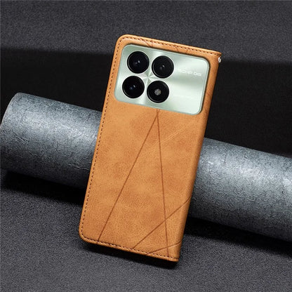For Xiaomi Redmi K70E 5G / Poco X6 Pro 5G Case with Card Holder PU Leather Stand Cover Protector