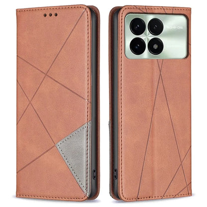 For Xiaomi Redmi K70E 5G / Poco X6 Pro 5G Case with Card Holder PU Leather Stand Cover Protector