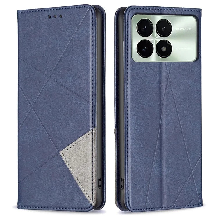 For Xiaomi Redmi K70E 5G / Poco X6 Pro 5G Case with Card Holder PU Leather Stand Cover Protector