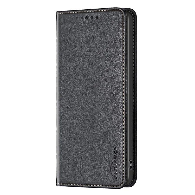 BINFEN COLOR BF18 For Xiaomi Redmi K70E 5G / Poco X6 Pro 5G Leather Cover with 3 Card Slots Stand Phone Case