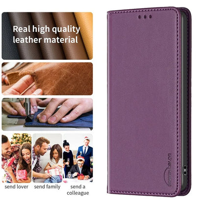BINFEN COLOR BF18 For Xiaomi Redmi K70E 5G / Poco X6 Pro 5G Leather Cover with 3 Card Slots Stand Phone Case
