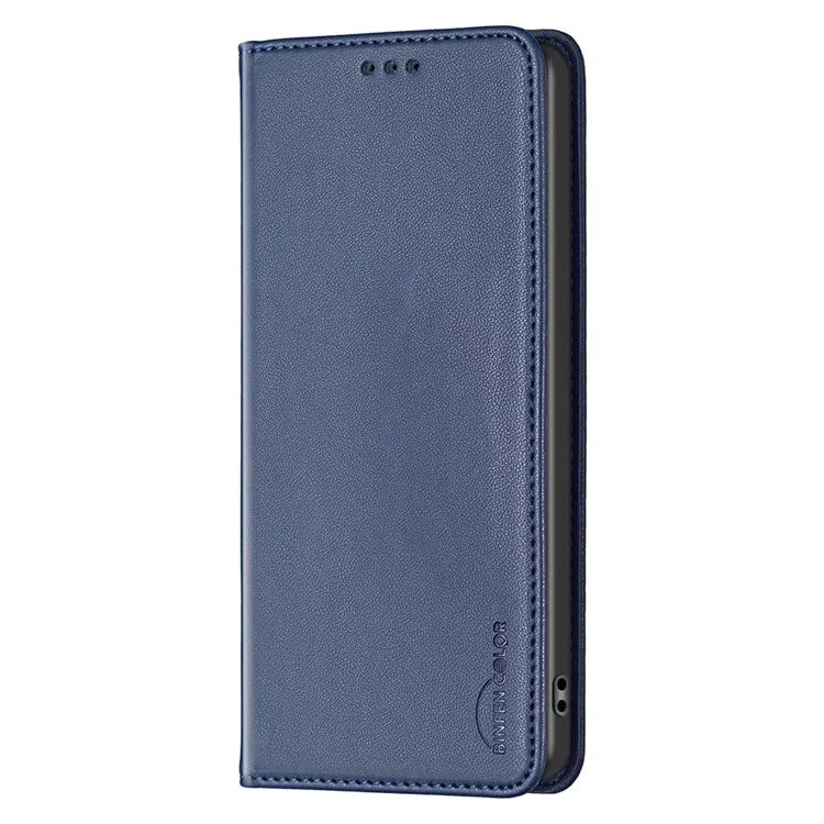 BINFEN COLOR BF18 For Xiaomi Redmi K70E 5G / Poco X6 Pro 5G Leather Cover with 3 Card Slots Stand Phone Case