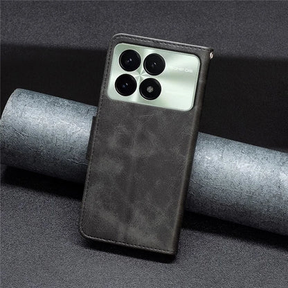 For Xiaomi Redmi K70E 5G / Poco X6 Pro 5G Textured Wallet Phone Case PU Leather Stand Cover