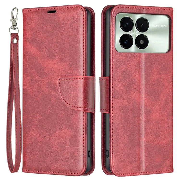 For Xiaomi Redmi K70E 5G / Poco X6 Pro 5G Textured Wallet Phone Case PU Leather Stand Cover