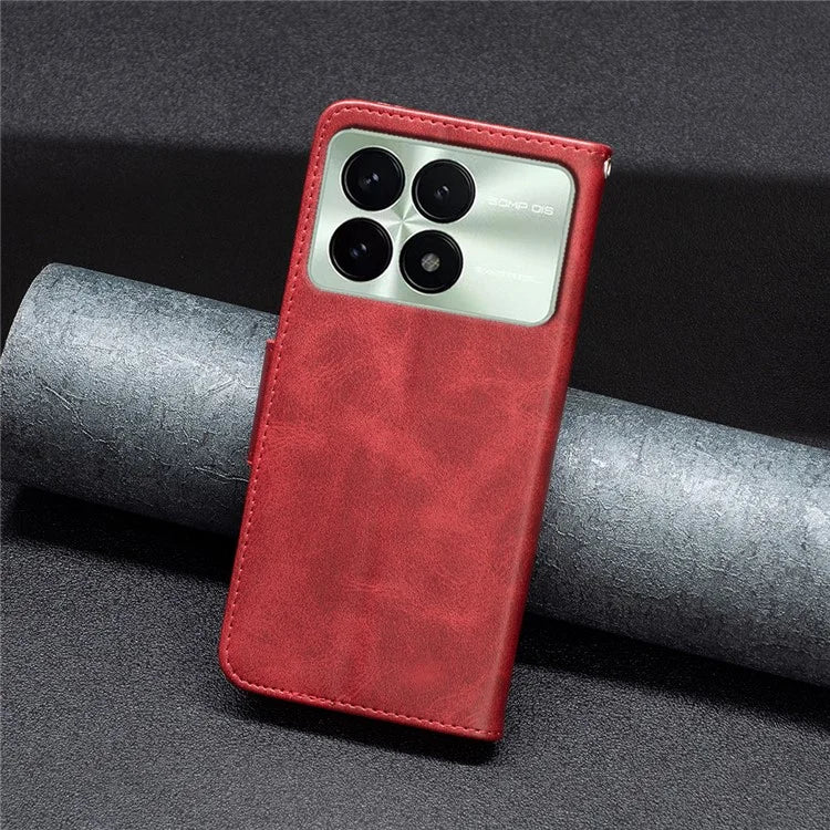 For Xiaomi Redmi K70E 5G / Poco X6 Pro 5G Textured Wallet Phone Case PU Leather Stand Cover