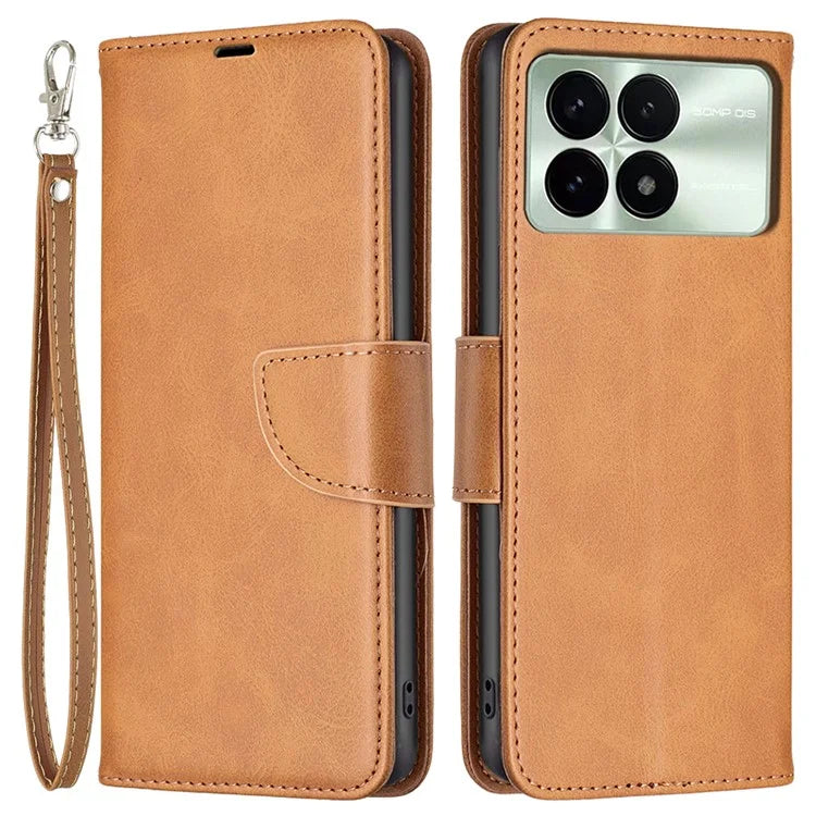 For Xiaomi Redmi K70E 5G / Poco X6 Pro 5G Textured Wallet Phone Case PU Leather Stand Cover