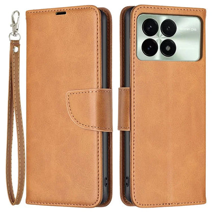 For Xiaomi Redmi K70E 5G / Poco X6 Pro 5G Textured Wallet Phone Case PU Leather Stand Cover