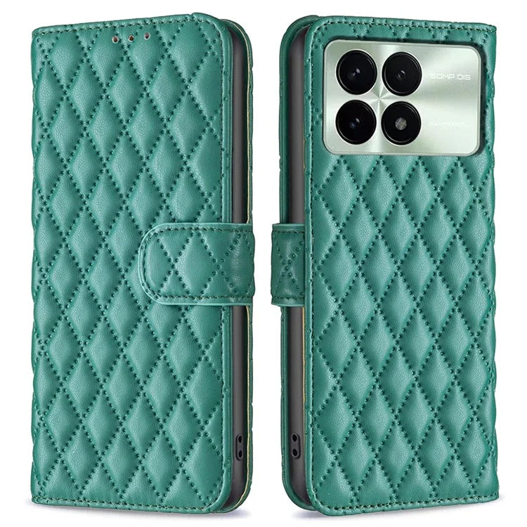 BINFEN COLOR BF Style-14 For Xiaomi Redmi K70E 5G / Poco X6 Pro 5G Wallet Case PU Leather Folio Cover Stand