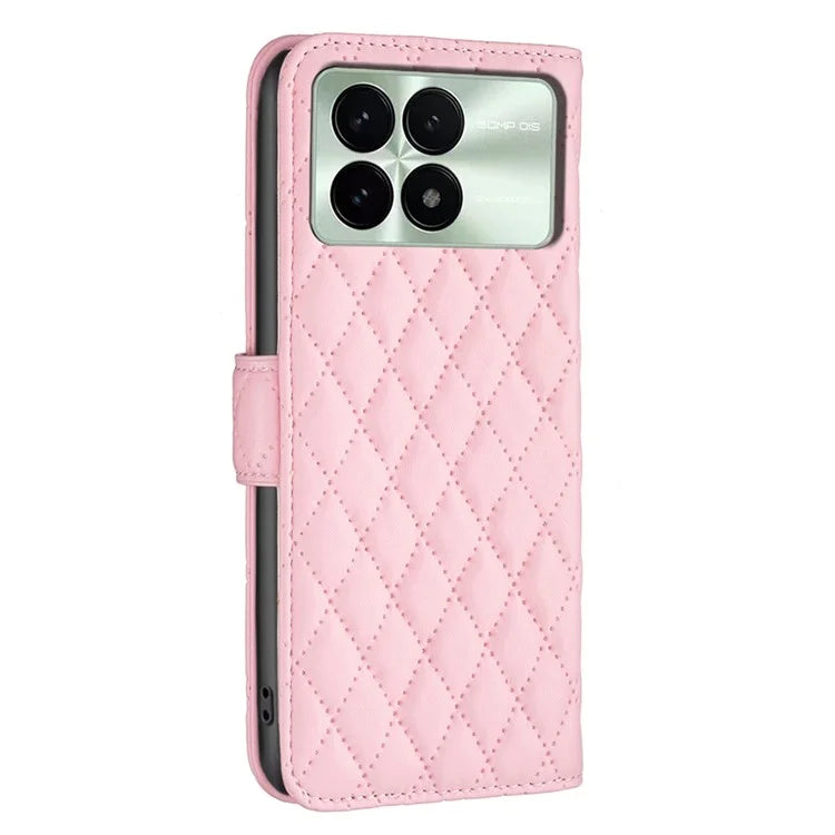 BINFEN COLOR BF Style-14 For Xiaomi Redmi K70E 5G / Poco X6 Pro 5G Wallet Case PU Leather Folio Cover Stand