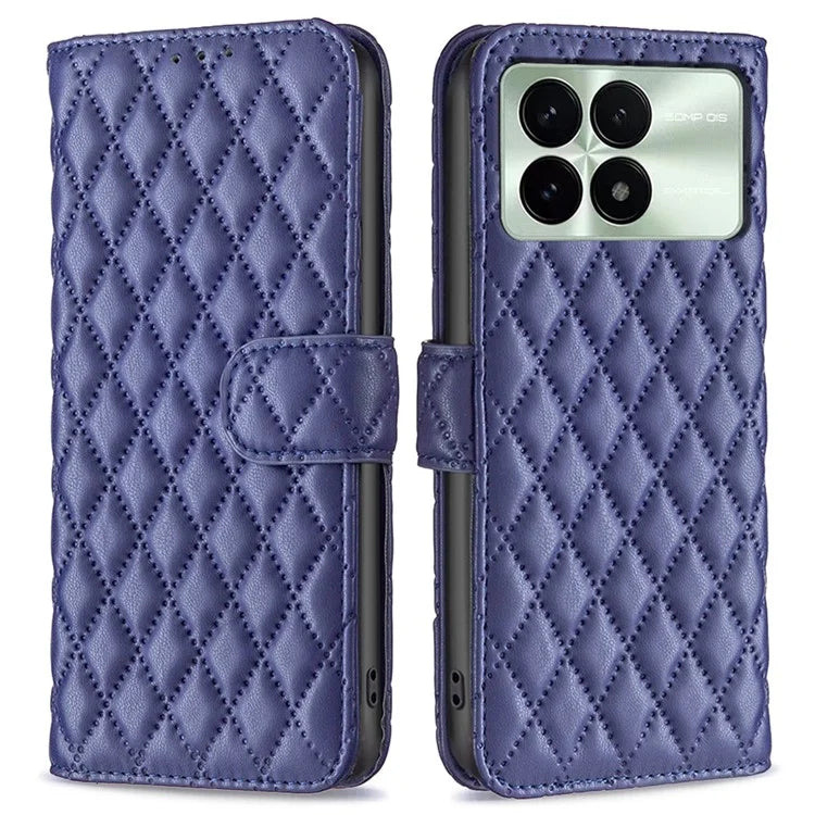 BINFEN COLOR BF Style-14 For Xiaomi Redmi K70E 5G / Poco X6 Pro 5G Wallet Case PU Leather Folio Cover Stand