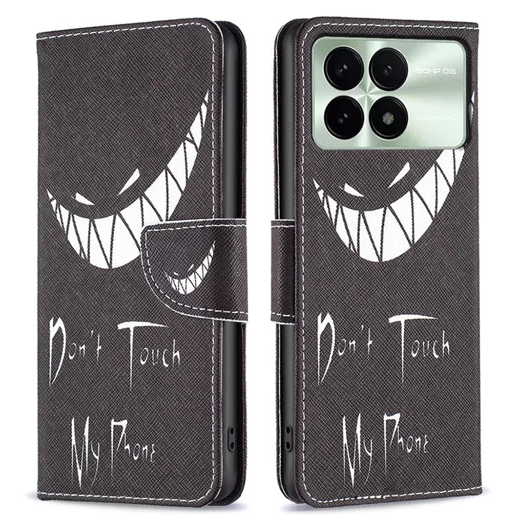 For Xiaomi Redmi K70E 5G / Poco X6 Pro 5G Leather Wallet Case Pattern Printing Phone Stand Cover