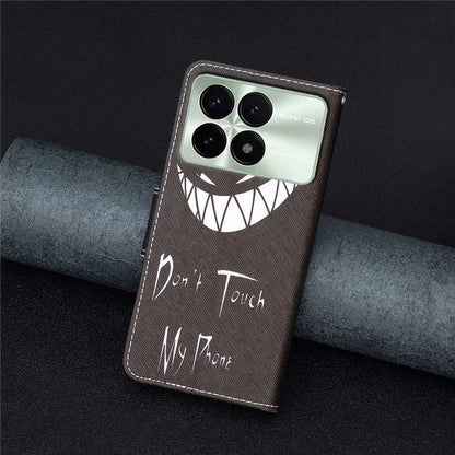 For Xiaomi Redmi K70E 5G / Poco X6 Pro 5G Leather Wallet Case Pattern Printing Phone Stand Cover