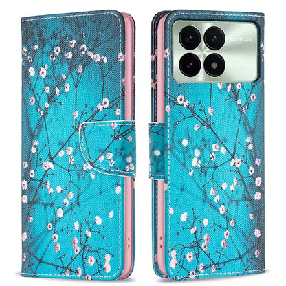 For Xiaomi Redmi K70E 5G / Poco X6 Pro 5G Leather Wallet Case Pattern Printing Phone Stand Cover