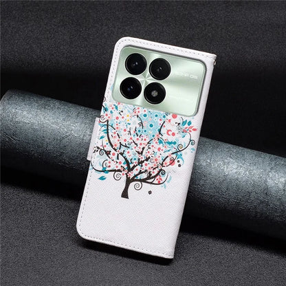 For Xiaomi Redmi K70E 5G / Poco X6 Pro 5G Leather Wallet Case Pattern Printing Phone Stand Cover