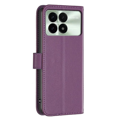 BINFEN COLOR BF17 For Xiaomi Redmi K70E 5G / Poco X6 Pro 5G Case Stand Imprint PU Leather Wallet Flip Cover