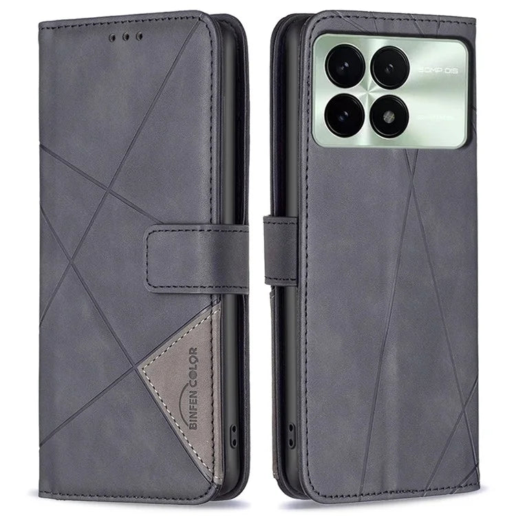 BINFEN COLOR BF05 For Xiaomi Redmi K70E 5G / Poco X6 Pro 5G Leather Wallet Case Full Protection Flip Cover