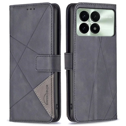 BINFEN COLOR BF05 For Xiaomi Redmi K70E 5G / Poco X6 Pro 5G Leather Wallet Case Full Protection Flip Cover