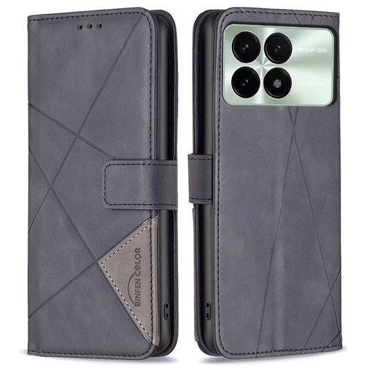 BINFEN COLOR BF05 For Xiaomi Redmi K70E 5G / Poco X6 Pro 5G Leather Wallet Case Full Protection Flip Cover