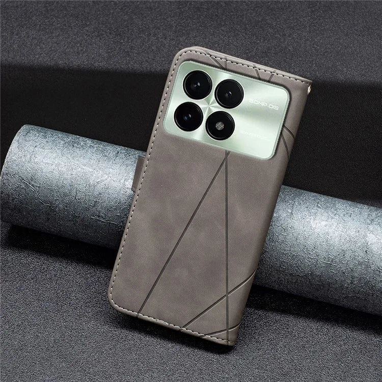 BINFEN COLOR BF05 For Xiaomi Redmi K70E 5G / Poco X6 Pro 5G Leather Wallet Case Full Protection Flip Cover