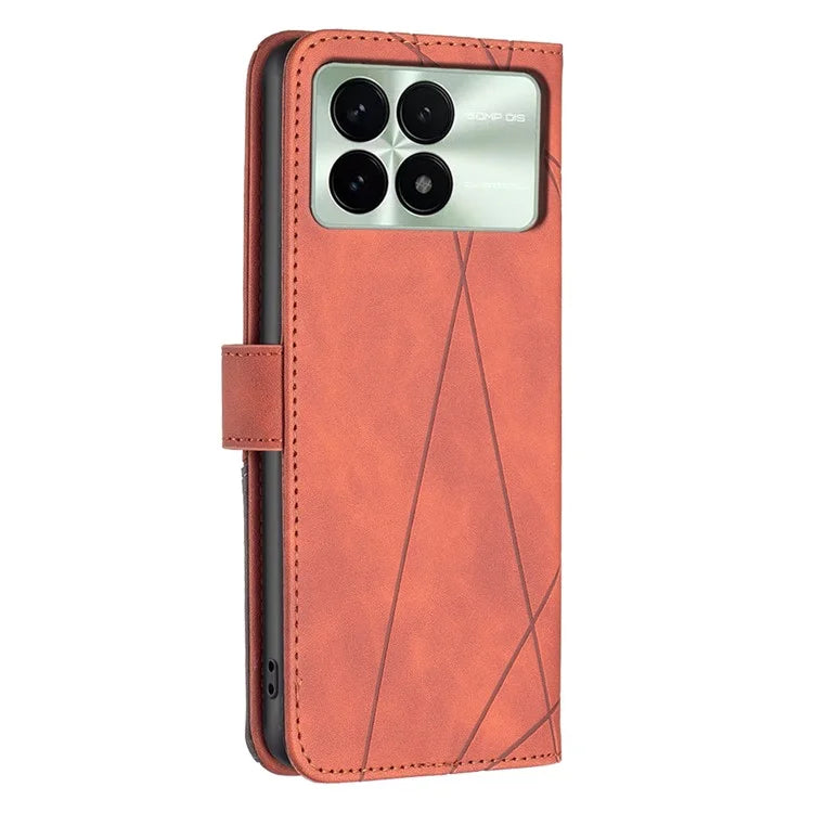 BINFEN COLOR BF05 For Xiaomi Redmi K70E 5G / Poco X6 Pro 5G Leather Wallet Case Full Protection Flip Cover