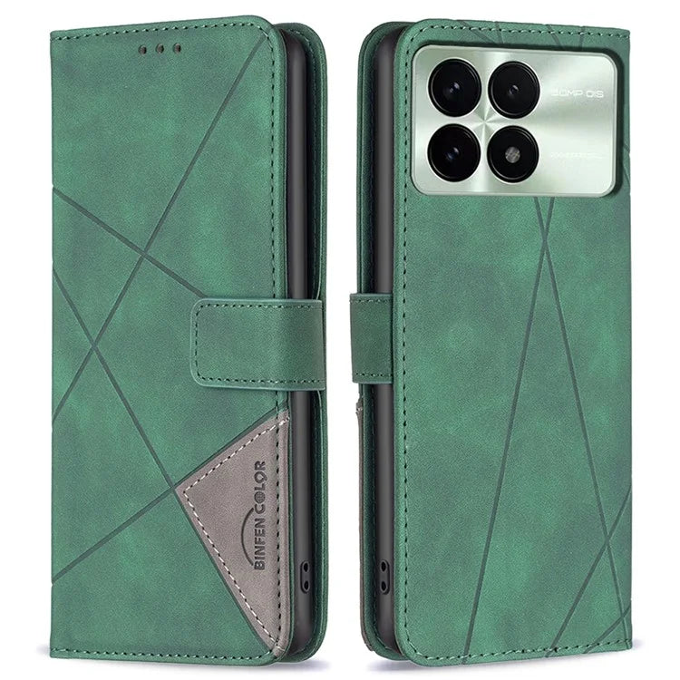 BINFEN COLOR BF05 For Xiaomi Redmi K70E 5G / Poco X6 Pro 5G Leather Wallet Case Full Protection Flip Cover