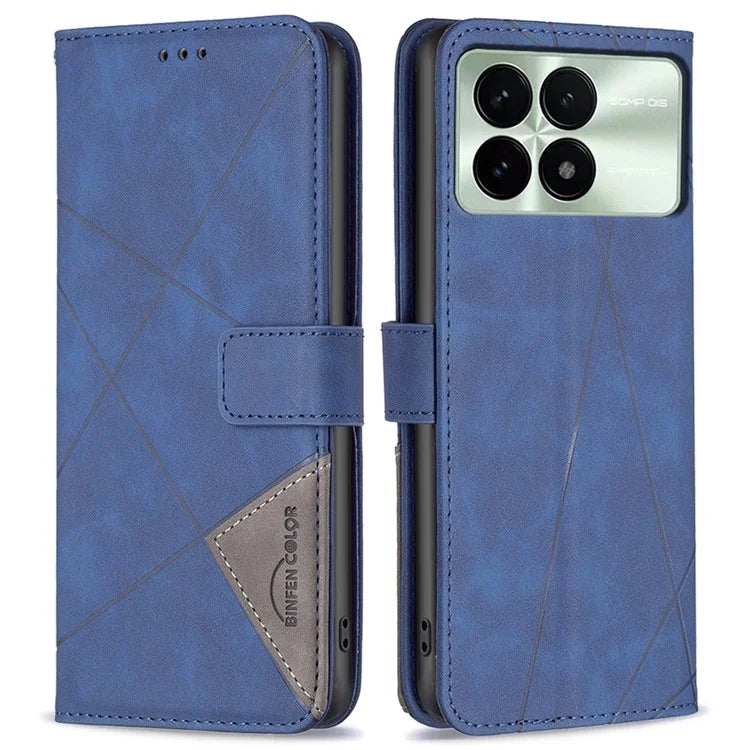 BINFEN COLOR BF05 For Xiaomi Redmi K70E 5G / Poco X6 Pro 5G Leather Wallet Case Full Protection Flip Cover