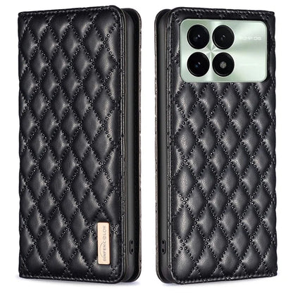 BINFEN COLOR BF Style-16 For Xiaomi Redmi K70E 5G / Poco X6 Pro 5G Case with Card Slot PU Leather Stand Cover Phone Case