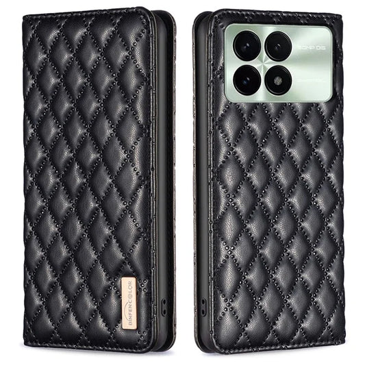 BINFEN COLOR BF Style-16 For Xiaomi Redmi K70E 5G / Poco X6 Pro 5G Case with Card Slot PU Leather Stand Cover Phone Case
