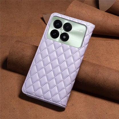 BINFEN COLOR BF Style-16 For Xiaomi Redmi K70E 5G / Poco X6 Pro 5G Case with Card Slot PU Leather Stand Cover Phone Case