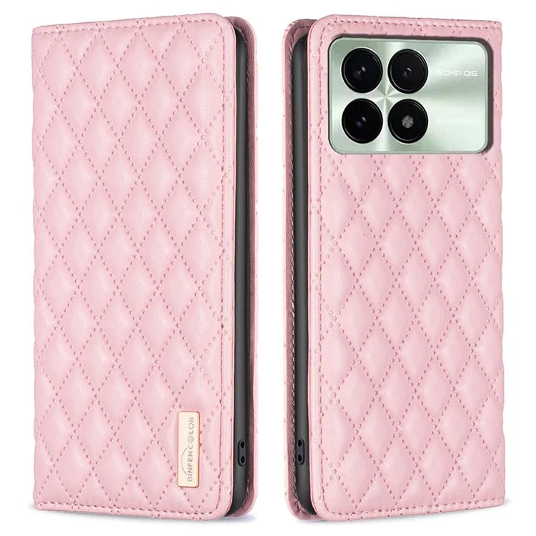 BINFEN COLOR BF Style-16 For Xiaomi Redmi K70E 5G / Poco X6 Pro 5G Case with Card Slot PU Leather Stand Cover Phone Case