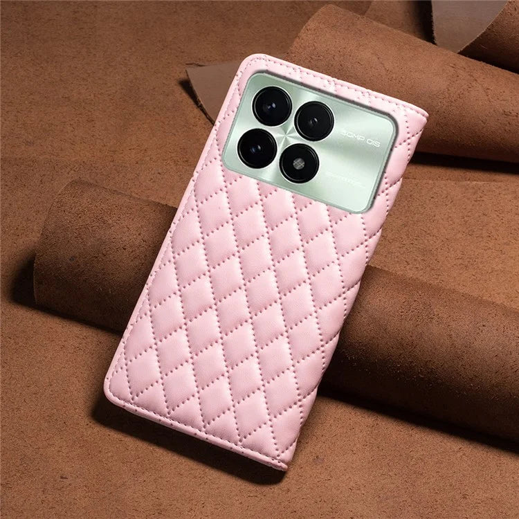 BINFEN COLOR BF Style-16 For Xiaomi Redmi K70E 5G / Poco X6 Pro 5G Case with Card Slot PU Leather Stand Cover Phone Case