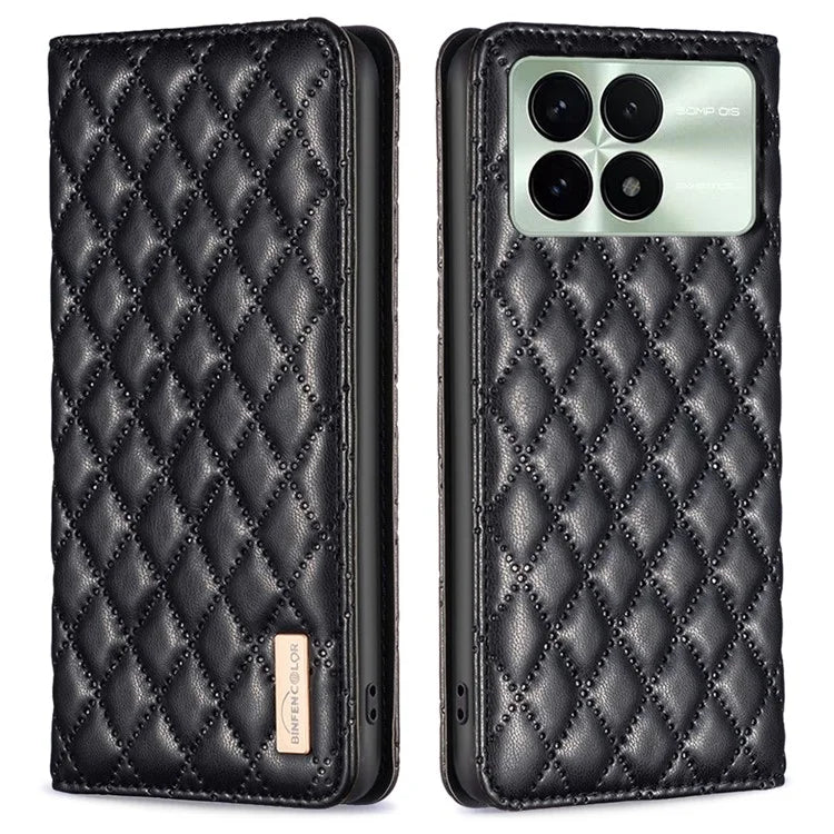 BINFEN COLOR BF Style-16 For Xiaomi Redmi K70 5G  /  K70 Pro 5G Case with Card Holder Leather Stand Cover