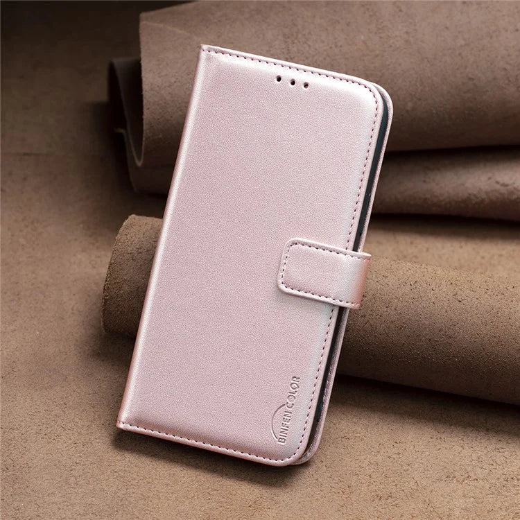 BINFEN COLOR BF17 For Xiaomi Redmi K70 5G  /  K70 Pro 5G Drop-proof Case Imprint Leather Cover with Card Holder