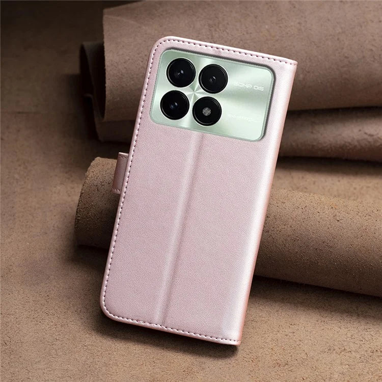 BINFEN COLOR BF17 For Xiaomi Redmi K70 5G  /  K70 Pro 5G Drop-proof Case Imprint Leather Cover with Card Holder