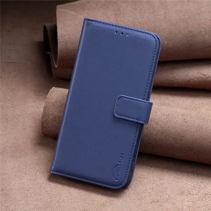 BINFEN COLOR BF17 For Xiaomi Redmi K70 5G  /  K70 Pro 5G Drop-proof Case Imprint Leather Cover with Card Holder