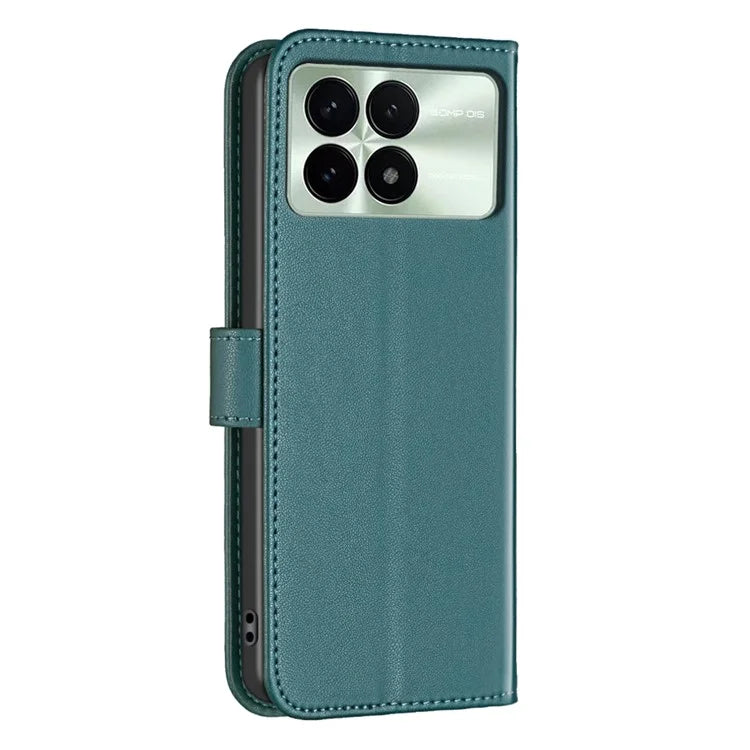 BINFEN COLOR BF17 For Xiaomi Redmi K70 5G  /  K70 Pro 5G Drop-proof Case Imprint Leather Cover with Card Holder