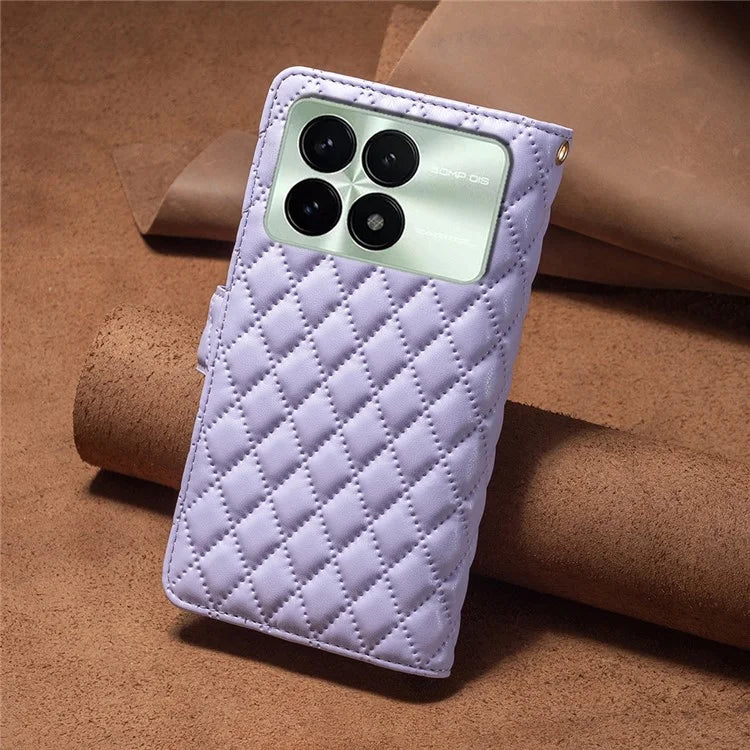 BINFEN COLOR BF Style-15 For Xiaomi Redmi K70 5G  /  K70 Pro 5G Leather Case Phone Flip Cover with Zipper Wallet