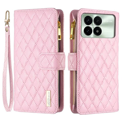BINFEN COLOR BF Style-15 For Xiaomi Redmi K70 5G  /  K70 Pro 5G Leather Case Phone Flip Cover with Zipper Wallet